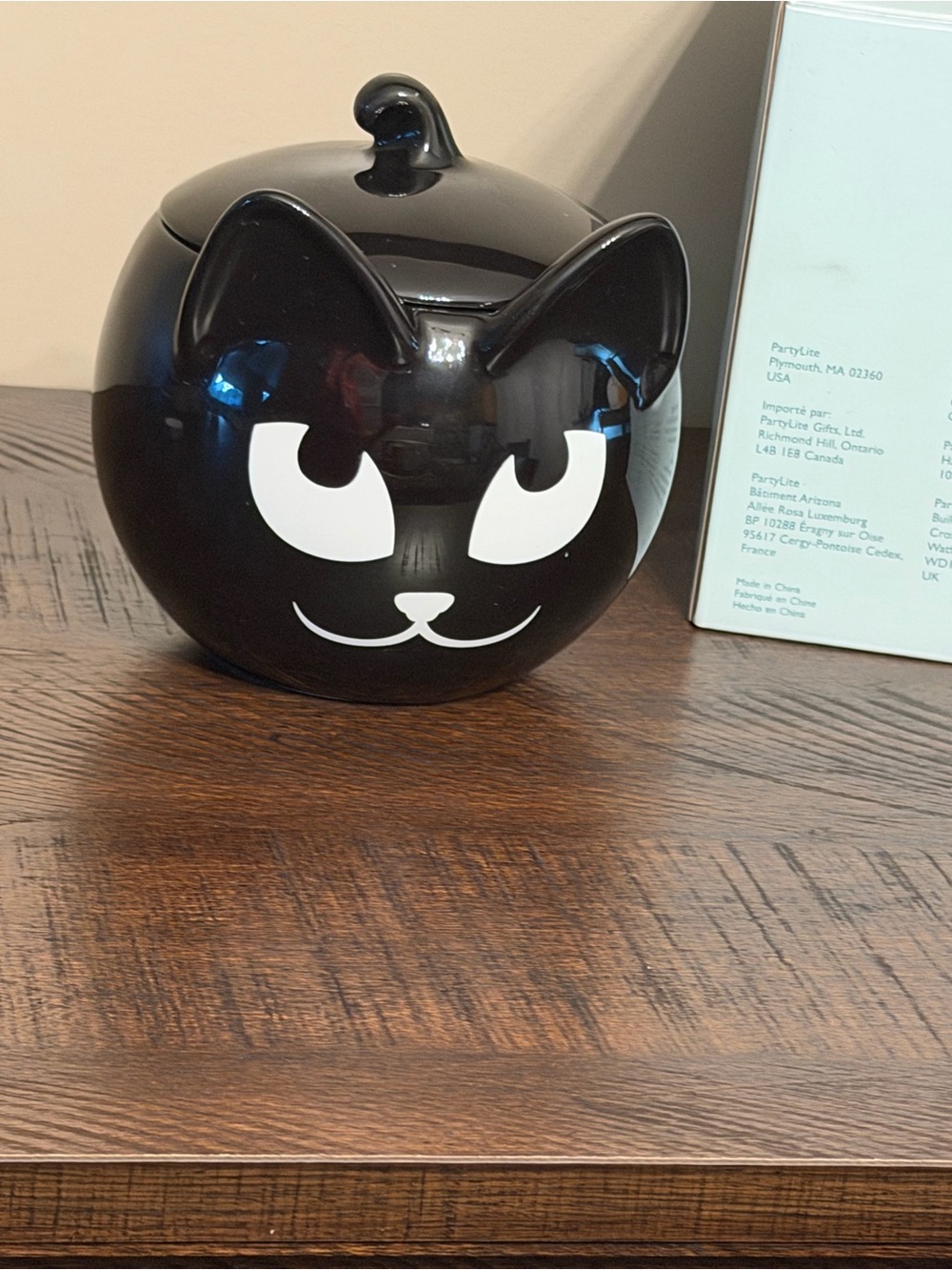 PartyLite Sly Black Cat